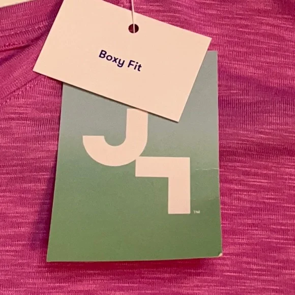 JoyLab Women’s Dusty Pink Slub Short Sleeve Boxy Fit T-Shirt, Size Large; NWT - Picture 8 of 12